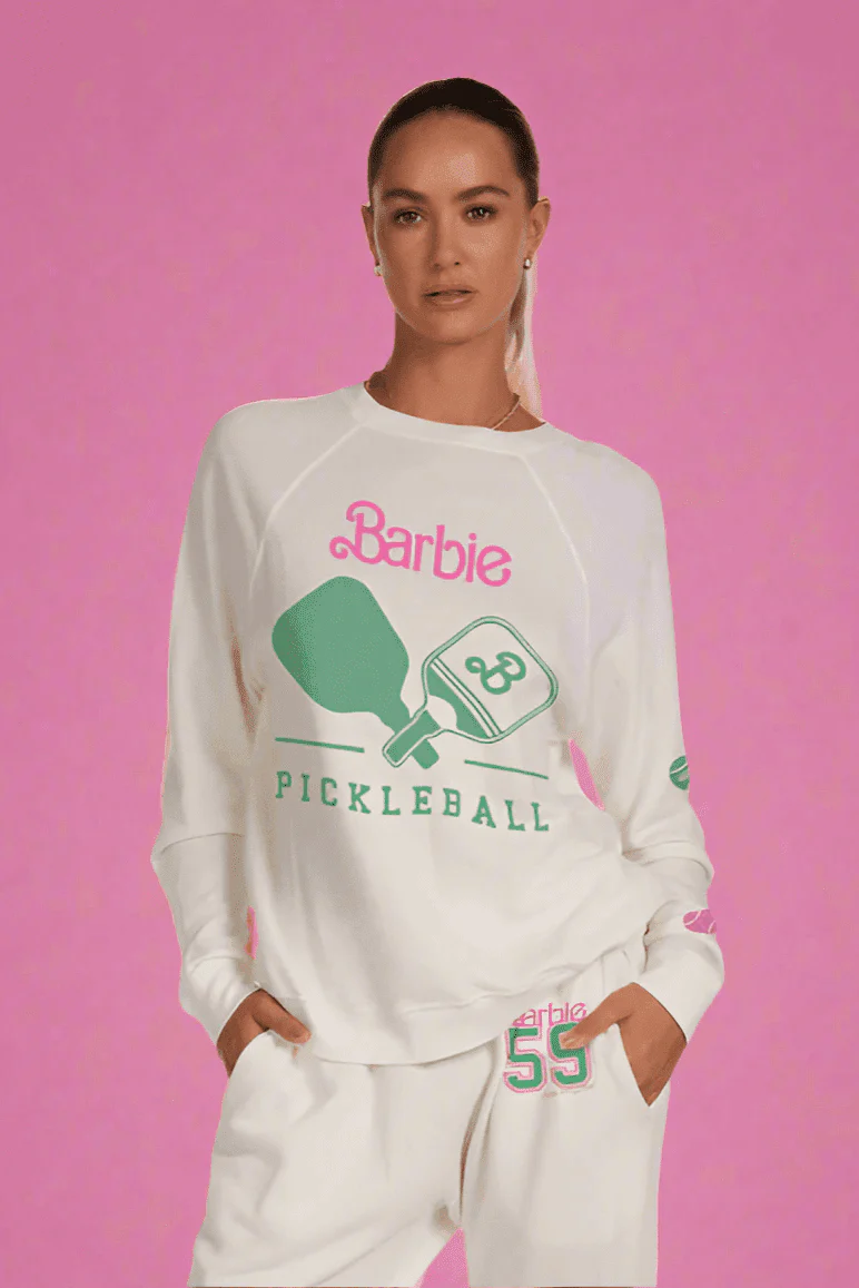 Lauren Moshi Anela Barbie Pickleball Sweater