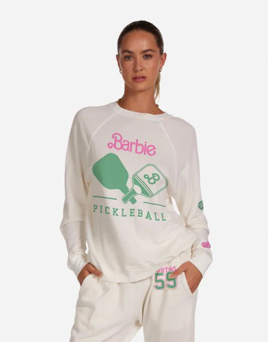 Lauren Moshi Anela Barbie Pickleball Sweater - Image 3