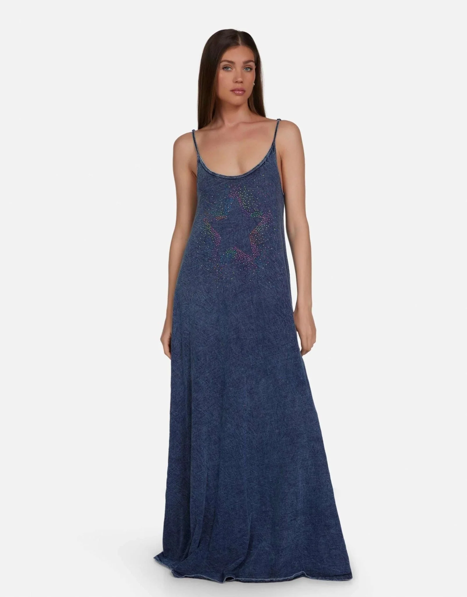Lauren Moshi Berna Neon Stud Maxi Dress - Image 3