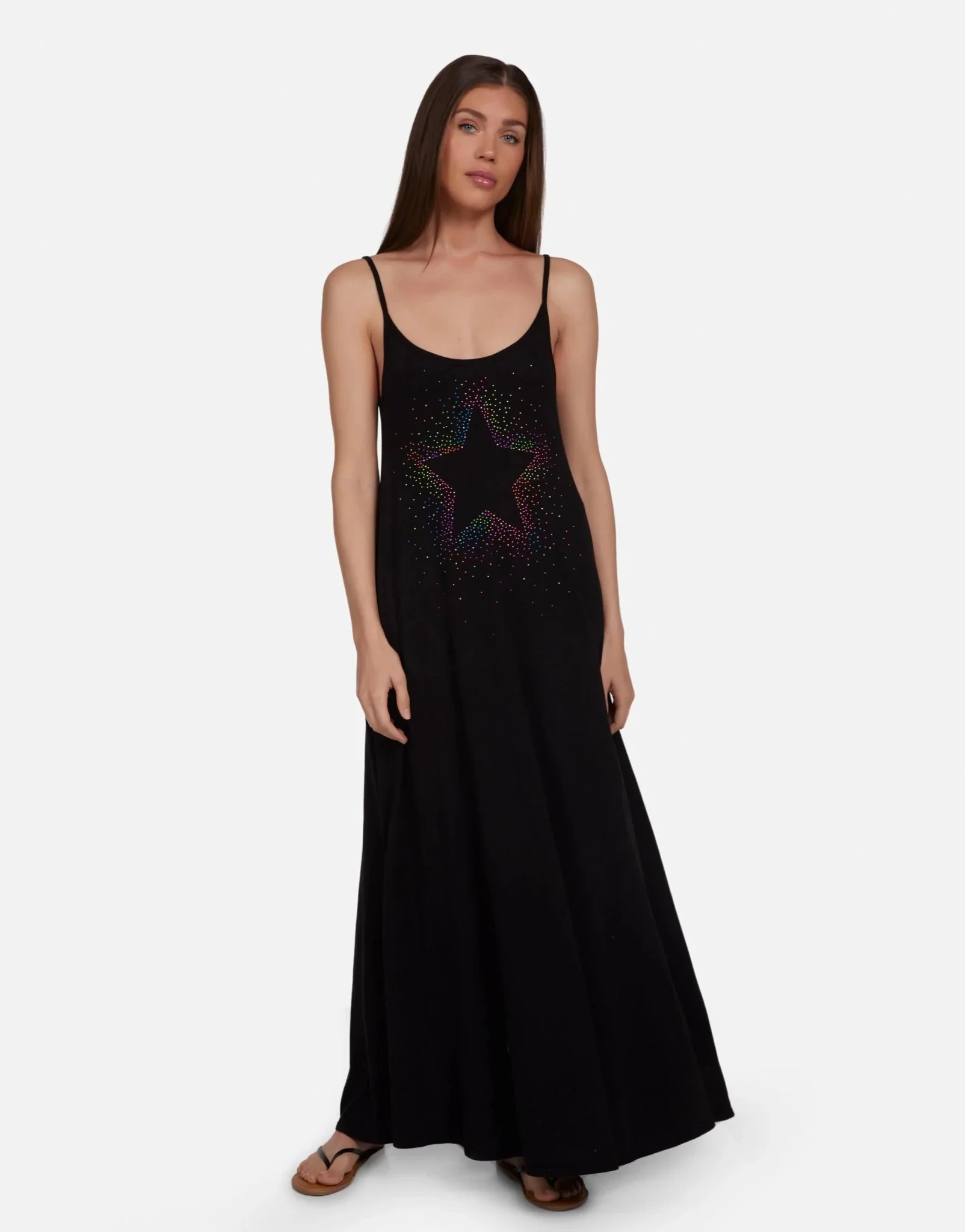 Lauren Moshi Berna Neon Stud Maxi Dress - Image 4