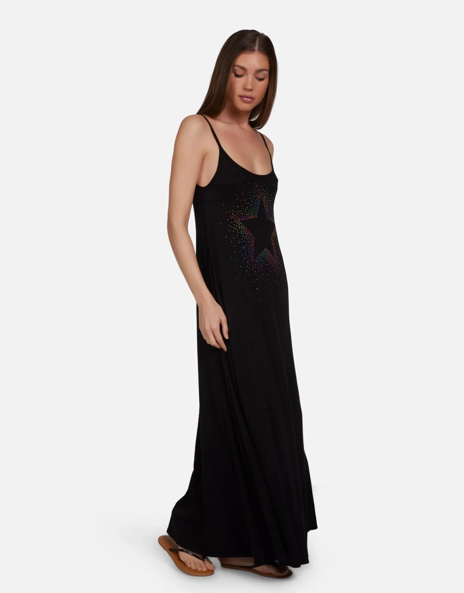 Lauren Moshi Berna Neon Stud Maxi Dress - Image 5