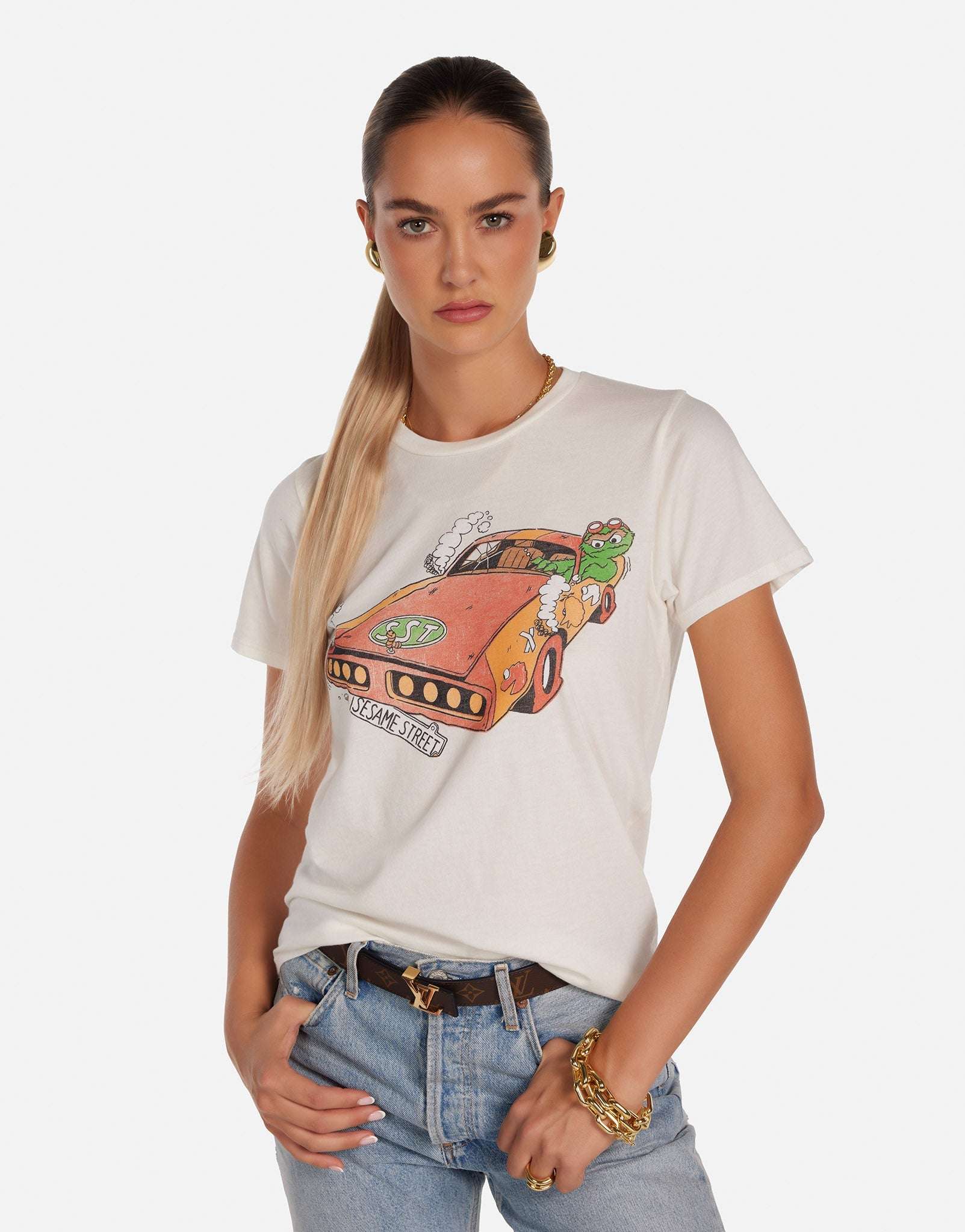 Lauren Moshi Croft The Grouch Racing T-Shirt - Image 3