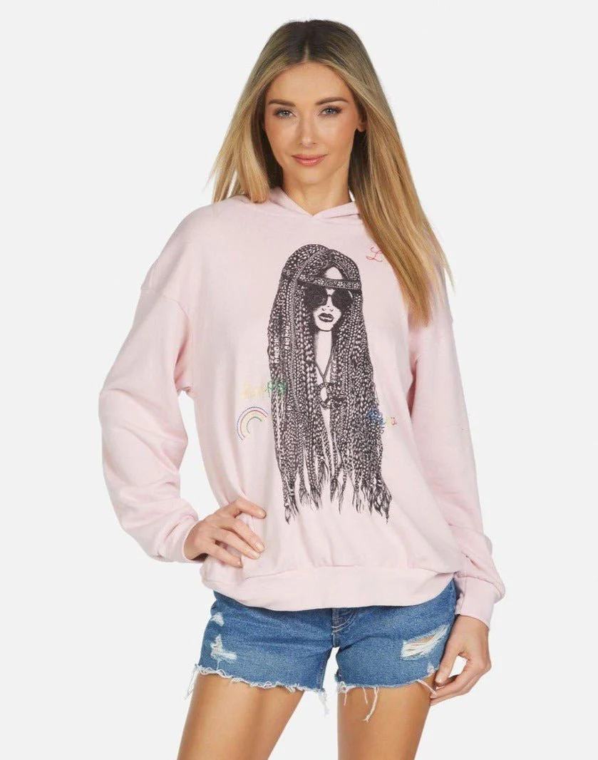 Lauren Moshi Harmony Hippie Girl Hooded Sweater - Image 5