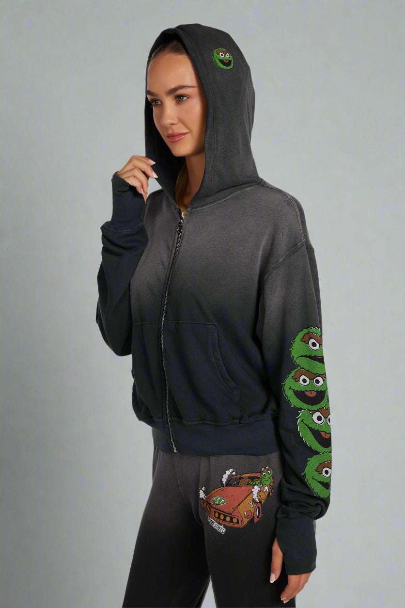 Lauren Moshi Hezly The Grouch Racing Zipper Hoodie