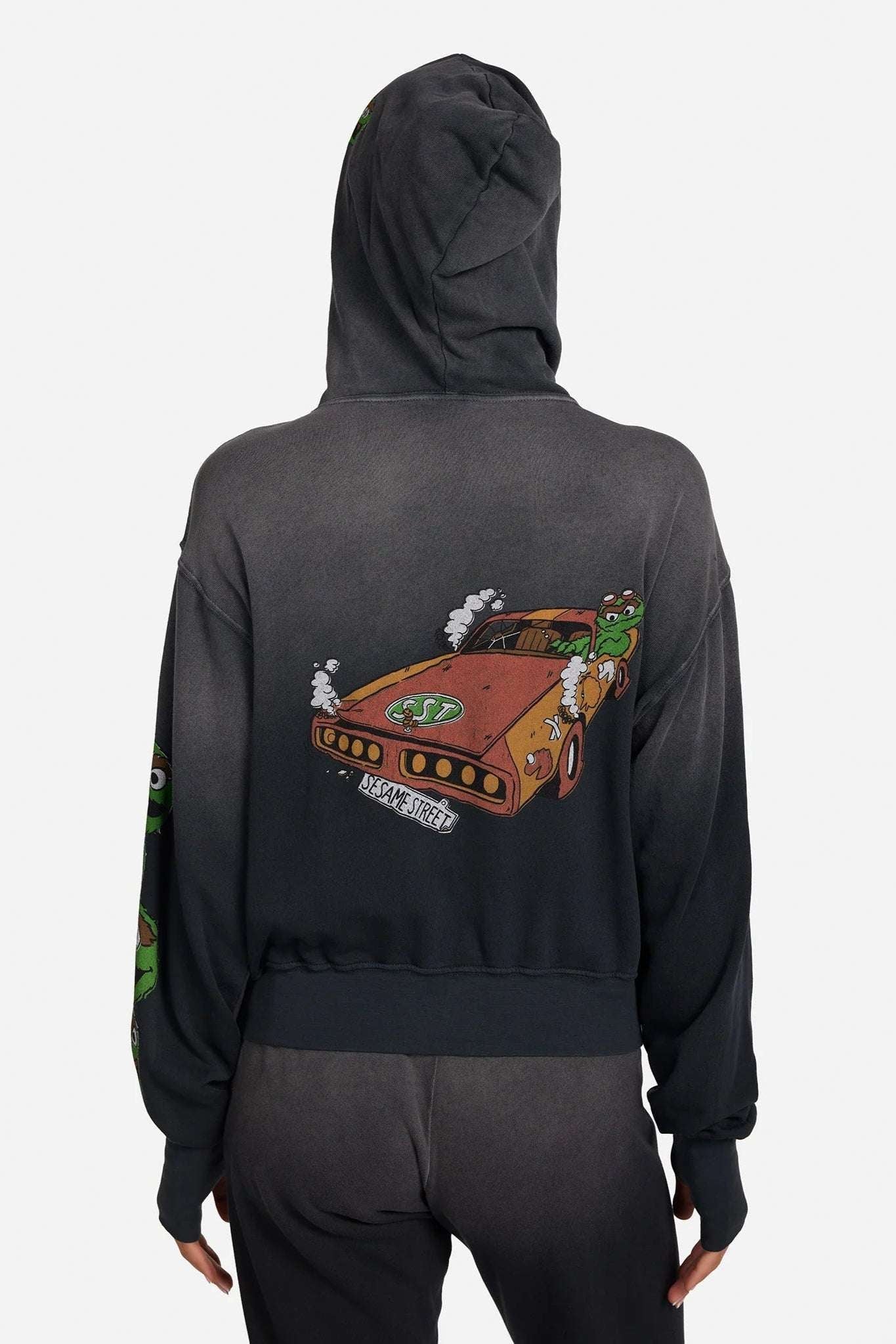 Lauren Moshi Hezly The Grouch Racing Zipper Hoodie - Image 2