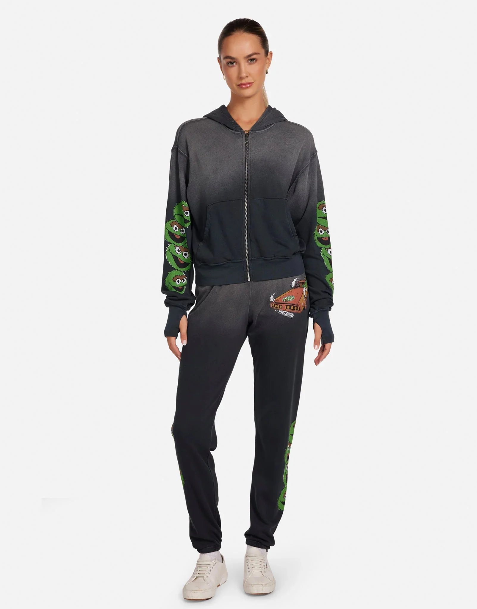 Lauren Moshi Hezly The Grouch Racing Zipper Hoodie - Image 3
