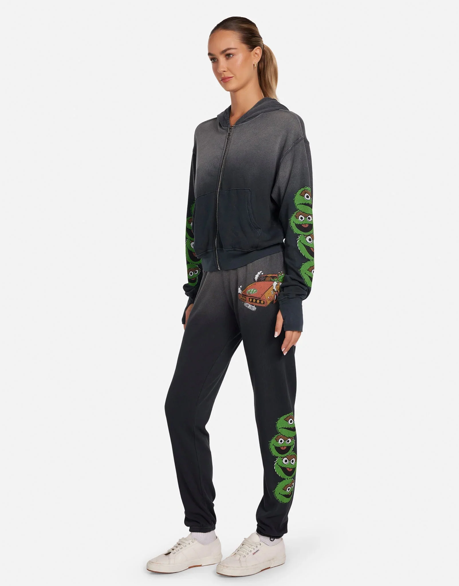 Lauren Moshi Hezly The Grouch Racing Zipper Hoodie - Image 5