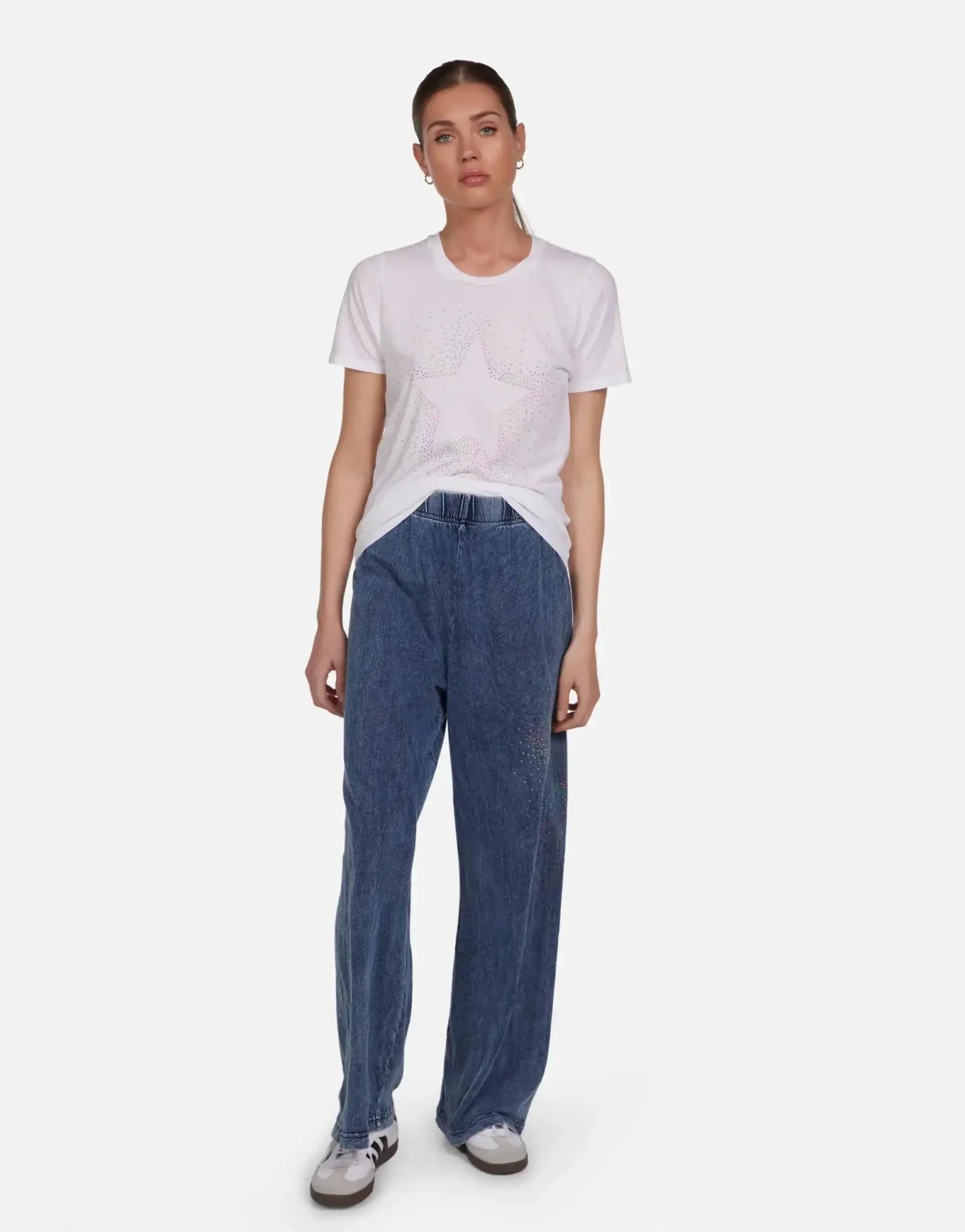 Lauren Moshi Martina Neon Stud Starburst Trousers - Image 3