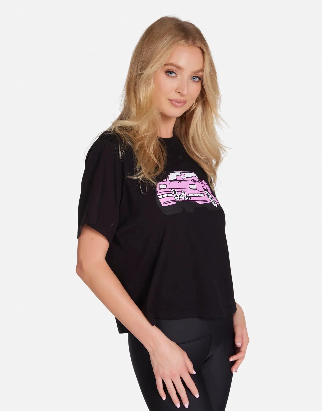 Lauren Moshi Rue Barbie Convertible Crop T-Shirt - Image 3