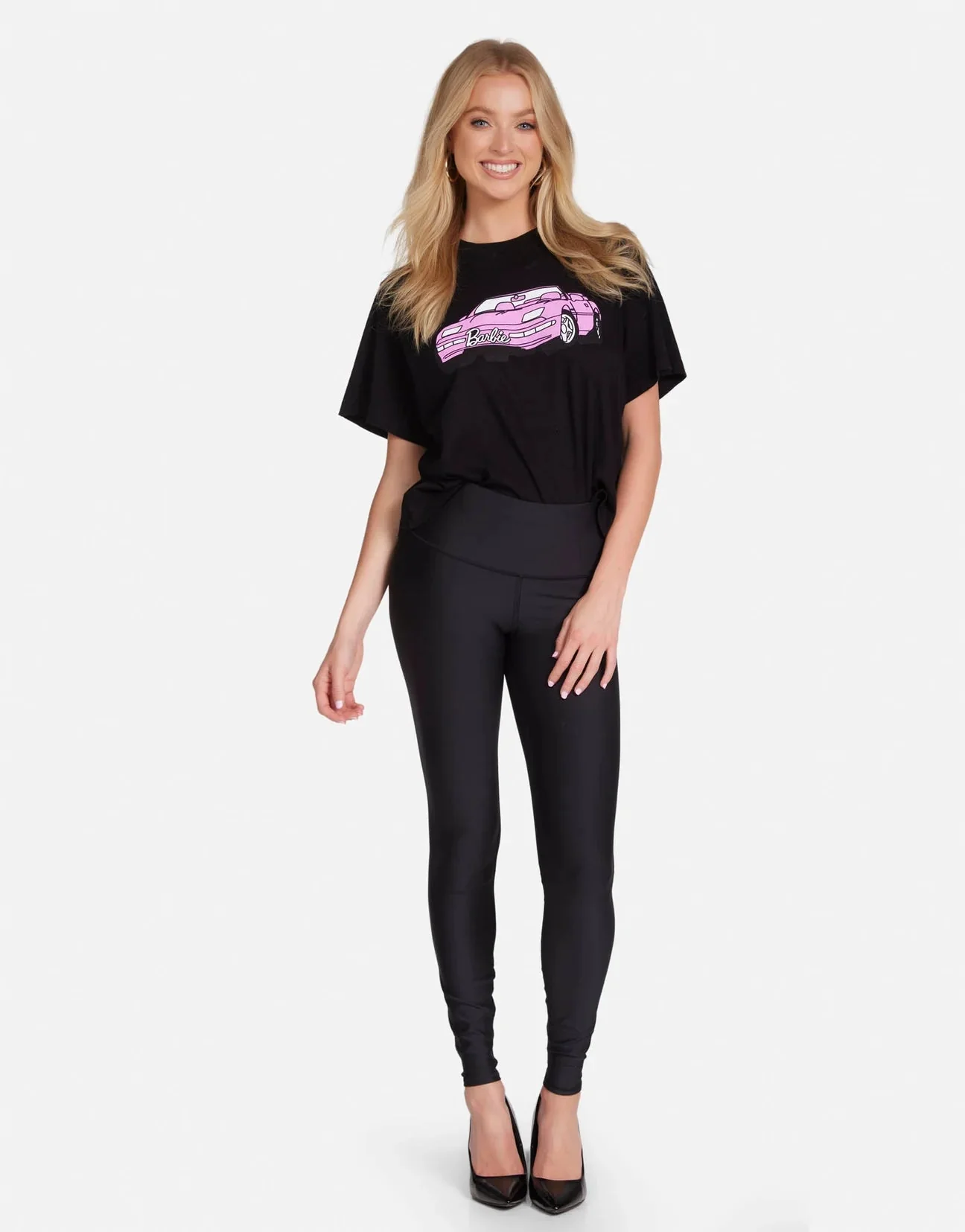 Lauren Moshi Rue Barbie Convertible Crop T-Shirt - Image 5