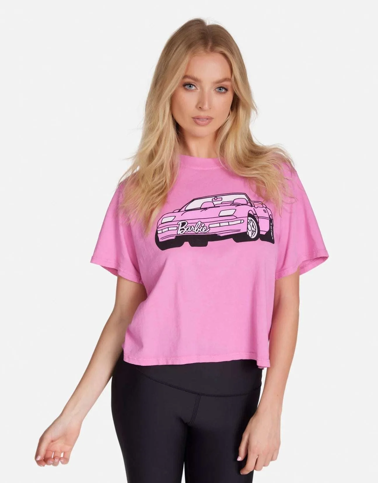 Lauren Moshi Rue Barbie Convertible Crop T-Shirt - Image 6