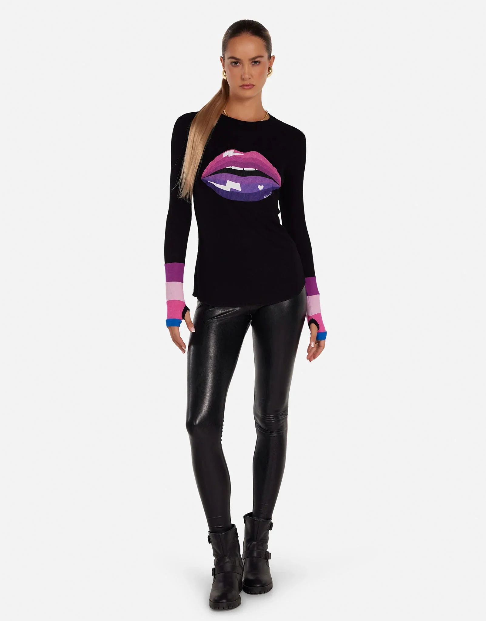 Lauren Moshi Shyla Pink Ombre Lip Top - Image 2