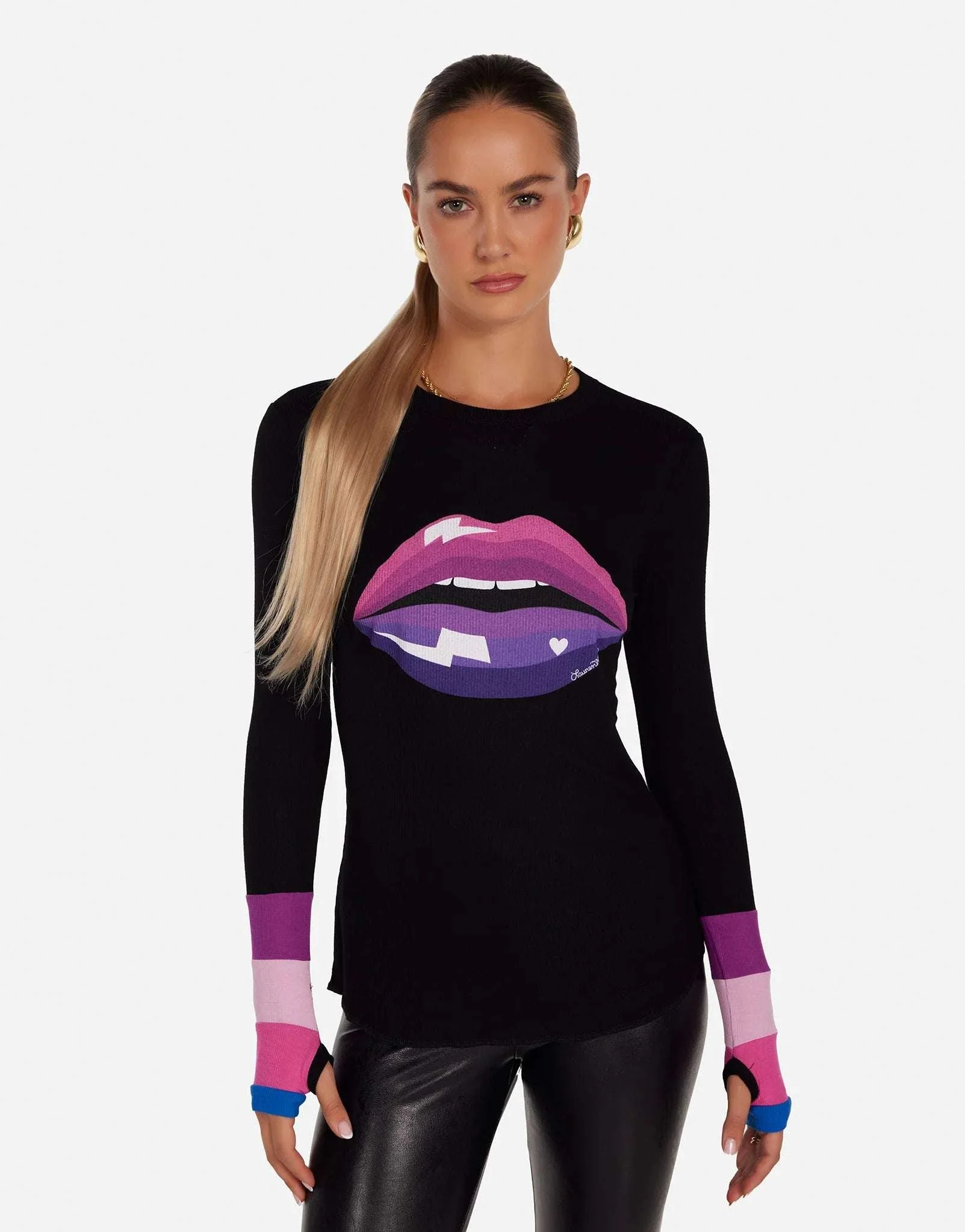 Lauren Moshi Shyla Pink Ombre Lip Top - Image 4