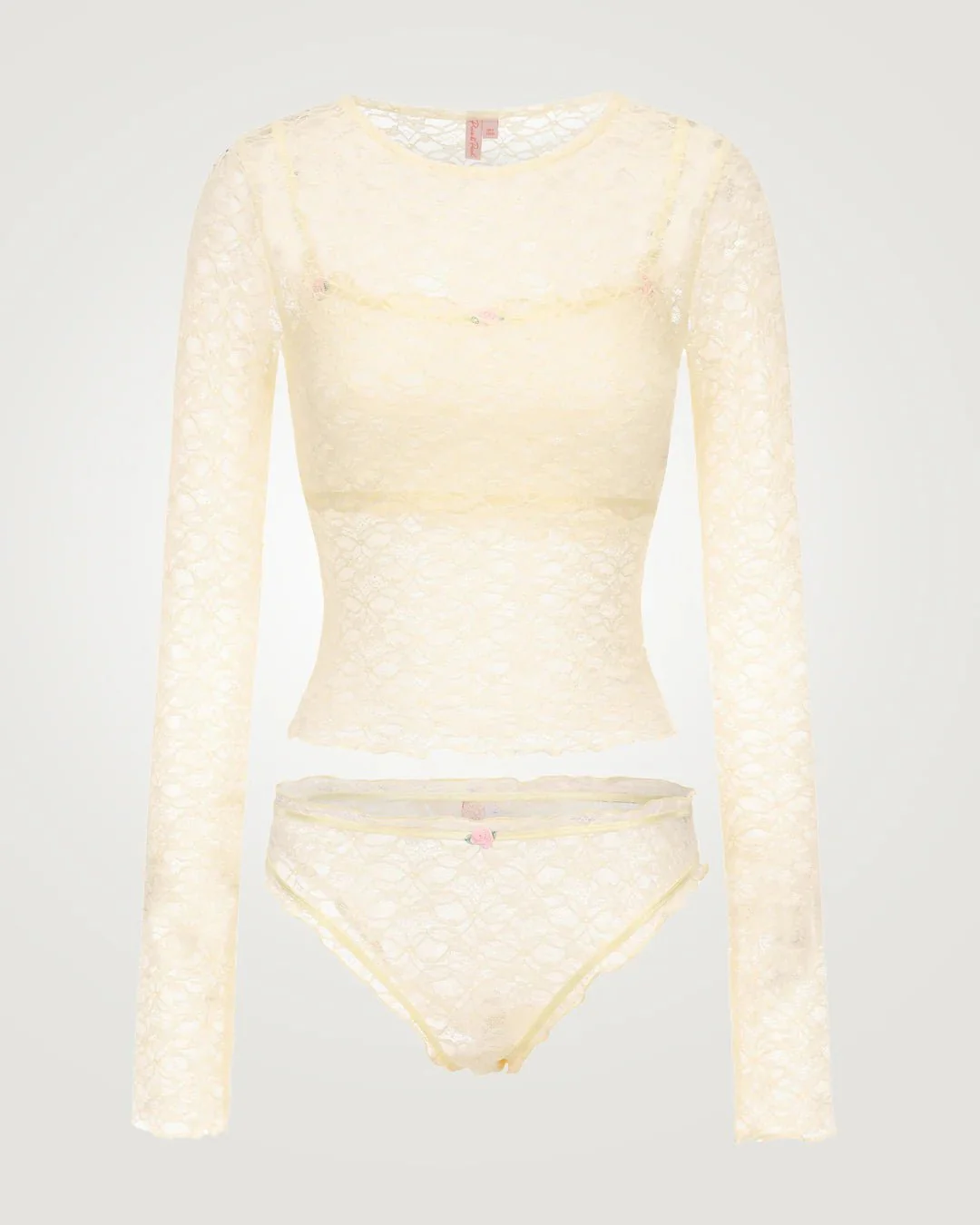 Pixie & Peach Buttercup Lace Long Sleeved Top - Image 4