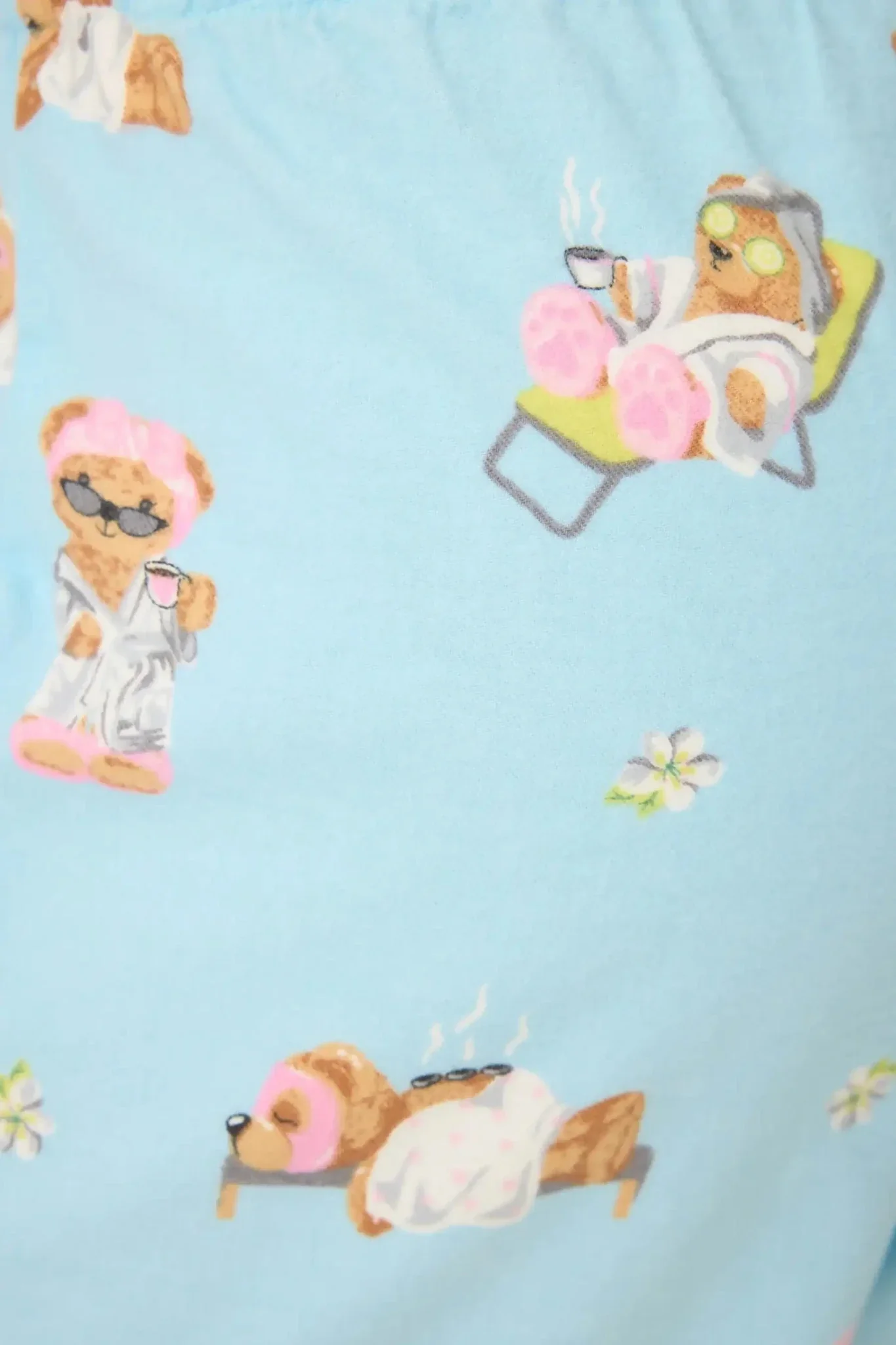 PJ Salvage Beary Cute Bear Print Flannel PJ Pants - Image 2
