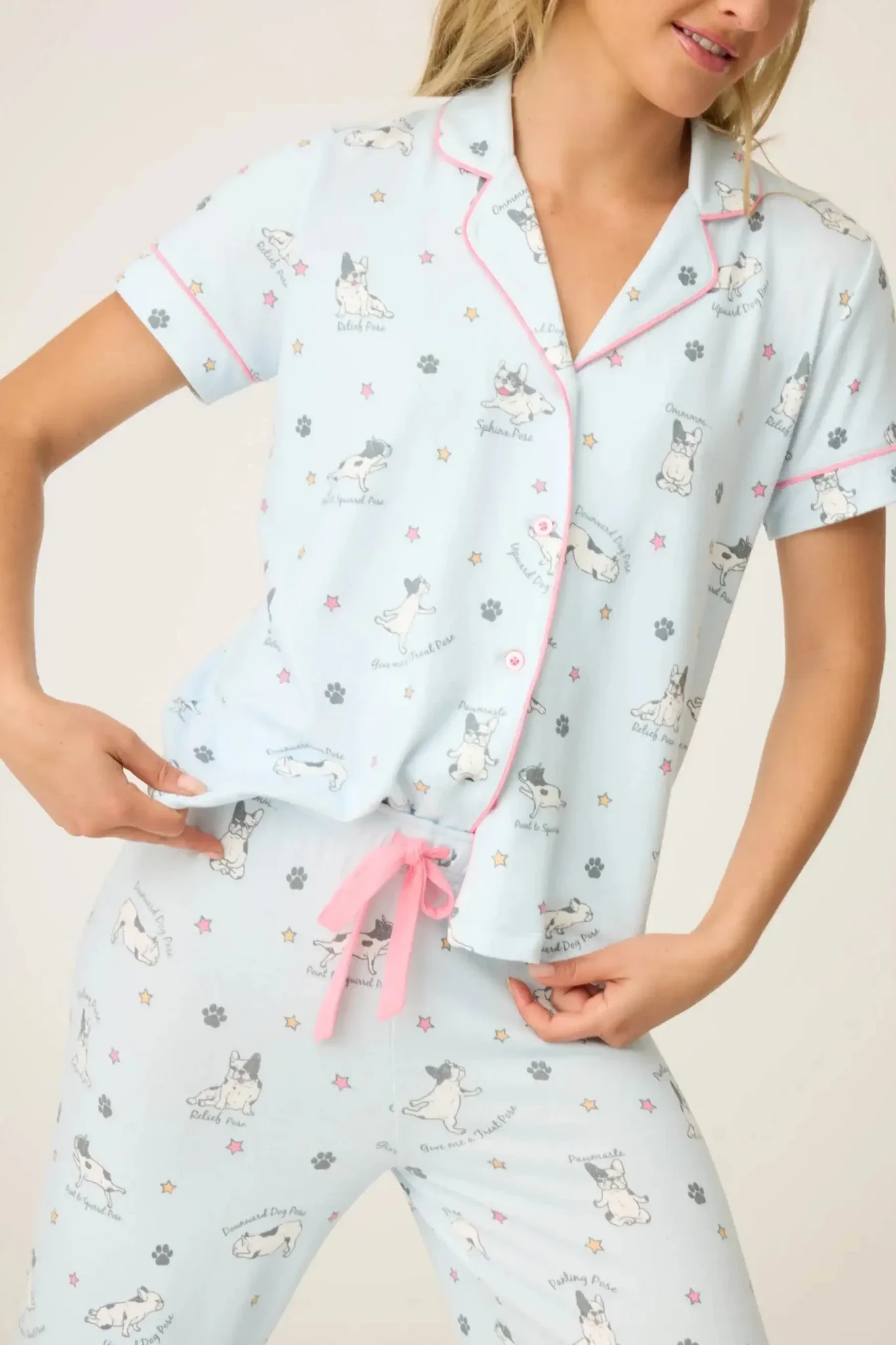 PJ Salvage Paws & Breathe Dog Print 3-Piece PJ Set - Image 3